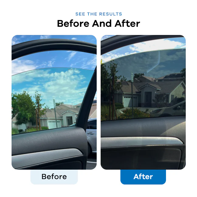 Front and Rear Removable Window Tint